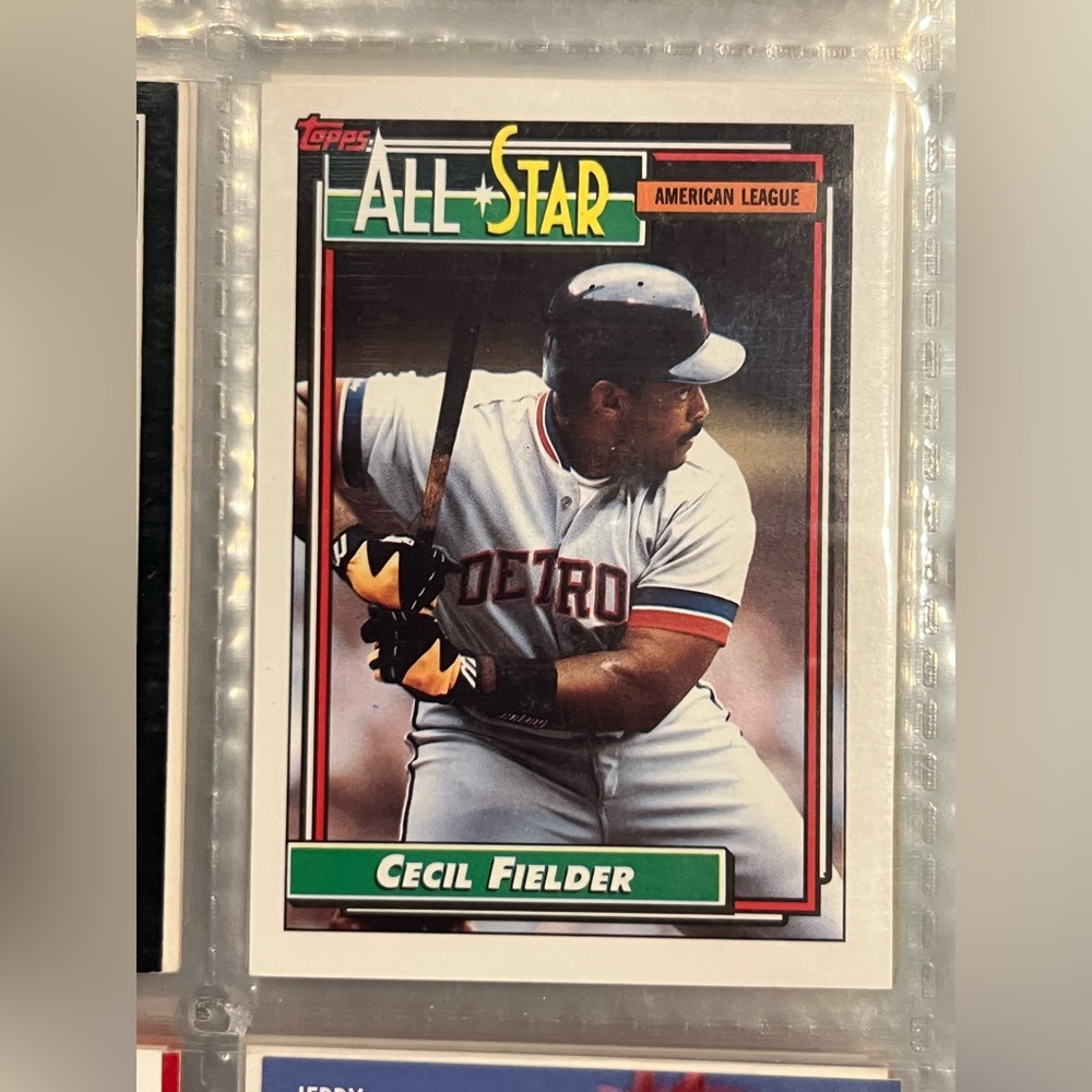 Topps All-Star Card with Red and Green Accents